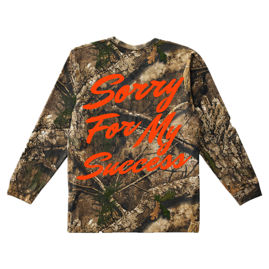 SORRY FOR MY SUCCESS CAMO LS TEE